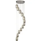 Searchlight Cyclone 97291-12SM rookglazen hanglamp