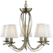 Searchlight Andretti 9825-5AB bronzen kroonluchter