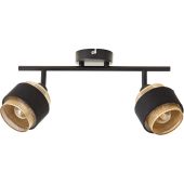 Brilliant Grove 99301/86 zwart met goudkleurige spot