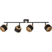 Brilliant Grove 99302/86 zwart met goudkleurige spot