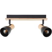 Brilliant Daintree 99711/76 zwart met houten spot