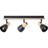 Brilliant Daintree 99712/76 zwart met houten spot