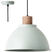 Brilliant Erena 99836/63 groene hanglamp met hout