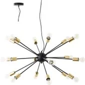 Brilliant Dree 99909/78 grote zwarte hanglamp