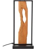 Brilliant Chaumont G94541/76 metalen tafellamp met hout