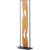 Brilliant Chaumont G94542/76 metalen vloerlamp met hout