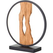 Brilliant Chaumont G94705/76 zwarte tafellamp met hout