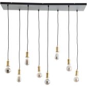 Brilliant Darcia 99815/06 zwart met messing hanglamp