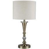 Searchlight Oscar EU1011AB antiek bronzen tafellamp