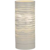 Searchlight Savvy EU1941-1WH witte tafellamp van metaal