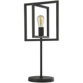 Searchlight Plaza EU23201-1BK zwarte tafellamp