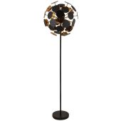 Searchlight Discus EU3079BG zwarte vloerlamp