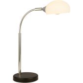 Searchlight Astro EU3086-1WH chroom tafellampje met opaal glas