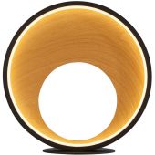 Searchlight Curio EU36301-1BK zwart met houten tafellamp
