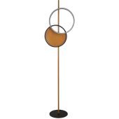 Searchlight Curio EU36302-1BK houten vloerlamp
