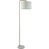 Searchlight Gallow EU5024GO goud kleurige vloerlamp met marmer voet