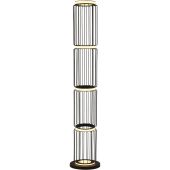 Searchlight Circulo EU54211-1BK zwart metalen vloerlamp
