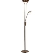 Searchlight Mother EU5430AB antiek bronzen uplighter met leeslamp