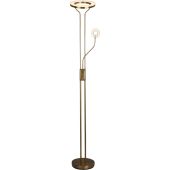 Searchlight OhOh EU55601SB messing uplighter met leeslamp