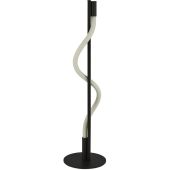 Searchlight Serpent EU212BK zwarte tafellamp met opalen buis
