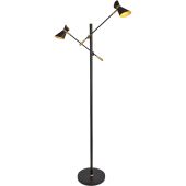 Vloerlamp Diablo zwart 160cm