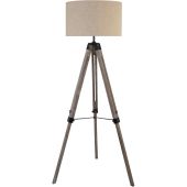 Searchlight Easel EU6006BR Tripod van hout met linnen kap