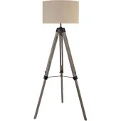 Searchlight Easel EU6006BR Tripod van hout met linnen kap