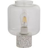 Searchlight Vessel EU60245 terrazzo tafellamp met helder glas