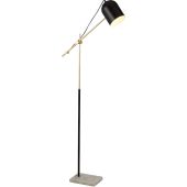 Searchlight Odyssey EU60881BK zwart met goudkleurige vloerlamp