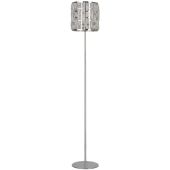 Searchlight Bijou EU6589CC chromen vloerlamp met kristalglas