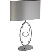 Searchlight Loopy EU69041CC chromen tafellamp met zilver imitatiezijde