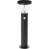 Brilliant Tulip G40411/06 zwarte sokkellamp met solar