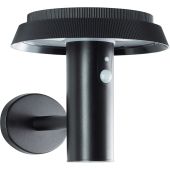 Brilliant Alvero G40430/06 wandlamp met solar en bewegingsmelder