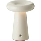 Batterijlamp Muffin beige 19cm