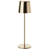 Brilliant Xaana G40939/18 geborsteld messing tafellamp met accu