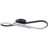 Plafonniere Hinton zwart 66cm