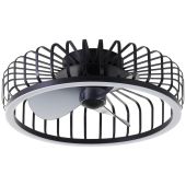 Plafondventilator Capo zwart 48cm
