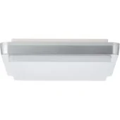 Brilliant Devora G91010A58 zilverkleurige vierkante buiten plafondlamp