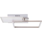 Brilliant Zelia G99378/68 staal kleurige plafondlamp