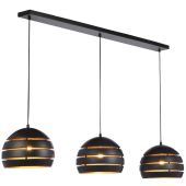 Freelight Djarin H0603Z zwart met goudkleurige hanglamp