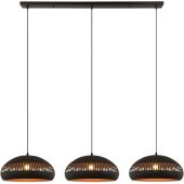 Freelight Duomo H1703Z zwart met goudkleurige hanglamp