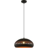 Freelight Duomo H1740Z zwart met goudkleurige hanglamp