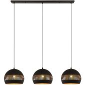 Freelight Globo H2503Z zwart met goudkleurige hanglamp