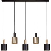 Freelight Trofeo H5005BG zwart met goud kleurige hanglamp