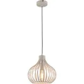 Freelight Aglio H7841C creme kleurige hanglamp met kap van metalen draden