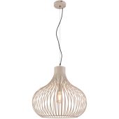 Freelight Aglio H7843C creme kleurige hanglamp van dunne reepjes metaal
