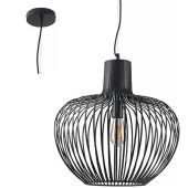 Freelight Arraffone H8345Z zwart metalen hanglamp