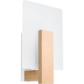 Sollux Lappo SL.1094 wandlamp natuurhout mat glas