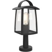 Lutec Kelsey 7273604012 mat zwarte sokkellamp