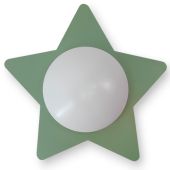 Niermann Saturnus 6505 salie groene plafondlamp